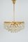Austrian Brass and Crystal Glass Chandelier from Bakalowits, 1960s, Image 9