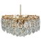 Austrian Brass and Crystal Glass Chandelier from Bakalowits, 1960s 6