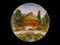 Vintage Decorative Ceramic Plates of a Chalet in Nature, Set of 4 2