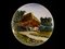 Vintage Decorative Ceramic Plates of a Chalet in Nature, Set of 4 4