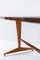 Italienischer Mid-Century Holztisch aus Grauem Glas 3