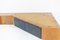 Italian Walnut and Blue Fabric Wall Console by Melchiorre Bega, Image 7