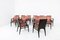 Italian Wood and Pink Satin Chairs for Naval Furnishings, Set of 12, Image 2