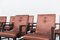 Italian Wood and Pink Satin Chairs for Naval Furnishings, Set of 12, Image 15