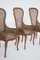 Italian Imitation Bamboo and Rattan Chairs by Giorgetti, Set of 4, Image 3