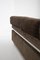 Italian Brown Velvet and Steel Sofa by Vittorio Introini 11