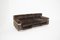 Italian Brown Velvet and Steel Sofa by Vittorio Introini, Image 2