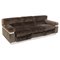 Italian Brown Velvet and Steel Sofa by Vittorio Introini, Image 1