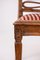 Louis XVI Wood and White and Red Silk Chairs, Set of 4 16
