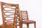 Louis XVI Wood and White and Red Silk Chairs, Set of 4 20