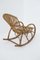 Italian Vintage Bamboo Rocking Chair 1950s 6