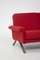 Italienische Rote Mod. 875 Sofa von Ico Parisi für Cassina 5