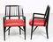 Chairs in Black Lacquered Wood by Paul Laszlo, 1950s, Set of 4, Image 4