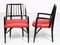 Stühle aus schwarz lackiertem Holz von Paul Laszlo, 1950er, 4er Set 14