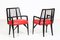 Stühle aus schwarz lackiertem Holz von Paul Laszlo, 1950er, 4er Set 8