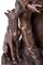 Anatole J. Guillot, Tallador de madera sentado con perro, Escultura de bronce, Imagen 6