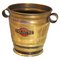 Nickel-Plated Brass Martini Ice Bucket with Original Logo, Image 1