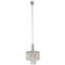 Mid-Century Italian Pendant Lamp in Nickel-Plated and Glass, 1960s 1