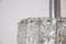 Lámpara colgante italiana Mid-Century de níquel y vidrio, años 60, Imagen 6