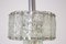 Mid-Century Italian Pendant Lamp in Nickel-Plated and Glass, 1960s 4