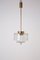 Lámpara de araña italiana de cristal de Bohemia y latón, años 60, Imagen 8