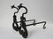 French Wrought Iron Andirons, 1900, Set of 2 7