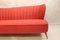 Rotes Vintage Drei-Sitzer Sofa 9