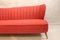 Vintage Red 3-Seater Sofa 9