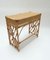 Rattan Desk or Vanity Table with Drawer & Chair Set, Italy, 1970s, Image 12