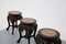 Chinese Vase Holders in Ebonized Wood with Marble Top, Set of 3, Image 7