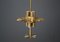 Mid-Century Chandelier in Gilded Glass from Venini, 1950s, Image 9