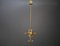 Mid-Century Chandelier in Gilded Glass from Venini, 1950s 10