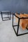 Brazilian Modern Magazine Rack in Marble and Iron with Coffee Table, 1960s, Set of 2 5