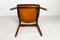 Vintage Danish Mahogany Cowhorn Chairs, 1940s, Set of 6, Image 20