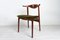 Dänische Vintage Cowhorn Stühle aus Mahagoni, 1940er, 6er Set 1