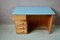 Vintage Desk with Blue Top 7