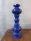 Large Blue Ceramic Candle Holder 1