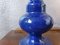 Große blaue Keramik Kerzenhalter 7