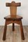 Vintage Tripod Solid Wood Chairs, 1950, Set of 6 10