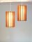 Tema Pendant Lamps in Pinewood and Linen by Ib Fabiansen for Fog & Morup, Denmark, Set of 2, Image 16