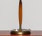 Brass and Stained Teak Table Lamp by Harald Notini for Böhlmarks, 1940s 7