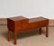 Swedish Teak Hall Cabinet Side Table Telephone Bench, 1960s, Image 2