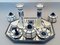 English Art Nouveau Porcelain Ensemble with Candlesticks, Lidded Bowls & Serving Plate from Royal Cauldon, Set of 8 1