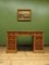 Rustikaler antiker Schreibtisch aus Pinienholz 1