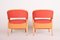 Mid-Century Czech Red & Orange Chairs, 1940s, Set of 2 4