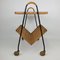 Vintage Rattan Side Table & Magazine Rack, 1950s 4