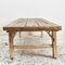 Large Antique Rustic Elm Coffee Table D 4
