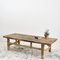 Large Antique Rustic Elm Coffee Table D 2