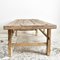 Large Antique Rustic Elm Coffee Table D 5