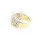 Bague Cocktail Diamant sur Or Jaune et Blanc 18 Carats 5